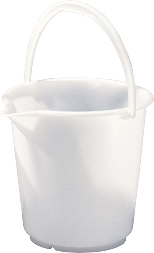 Hunersdorff Emmer | 17,0 l hogedruk-polyethyleen natuur | kunststofbeugel | d. 330 mm | hoogte 315 mm | 1 stuk - 942100 942100 afbeelding