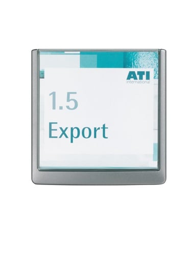 Durable Deur-/infobord | B149xH148,5 mm | controlevenster acrylglas | achterdeel ABS grafiet | 1 stuk - 486237 486237