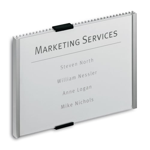 Durable Deur-/infobord | B149xH148,5mm | controlevenster acryl | achterdeel aluminium | 1 stuk - 480223 480223