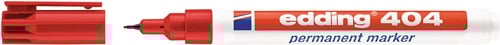 Edding Permanentmarker | rood | streepbreedte 0,75 mm ronde punt | 10 stuks - 4-404002 4-404002