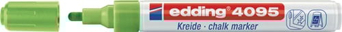 Edding Krijtmarker | lichtgroen | streepbreedte 2-3 mm ronde punt | 10 stuks - 4-4095011 4-4095011