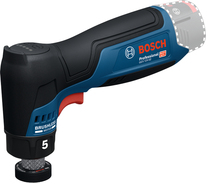 Bosch Blauw GEX12V-32 Accu-excenterschuurmachine (zonder accu/lader, 2x steunpad) - 06019L2003