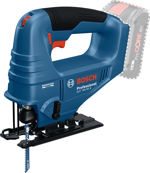 Bosch Blauw GST 18V-95 B Accu decoupeerzaag | Exclusief Accu en Lader - 06015B7001