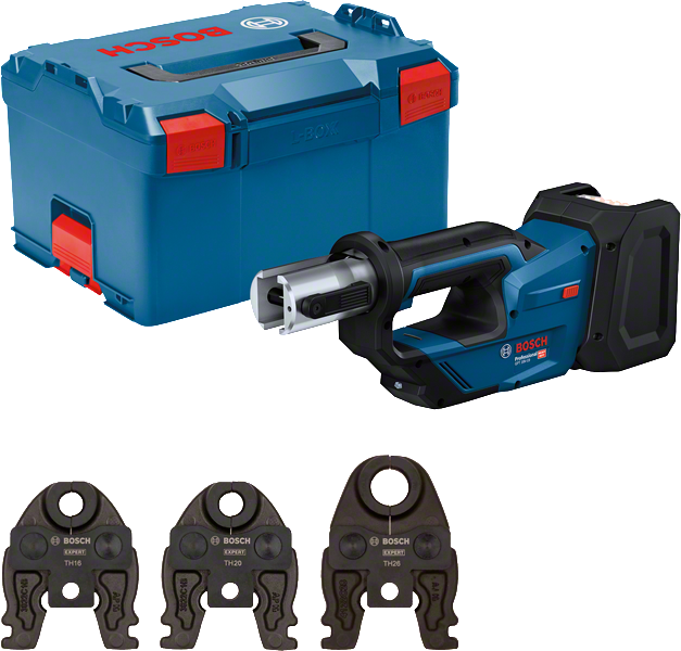Bosch Blauw GPT 18V-19 Accu Perstang | 3 Persbekken TH | In L-Boxx 06019M2004