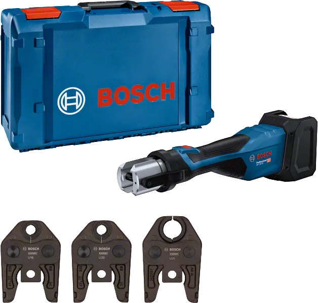 Bosch Blauw GPT 18V-32 Accu Perstang | 3 Persbekken U | In XL-Boxx 06019M2103