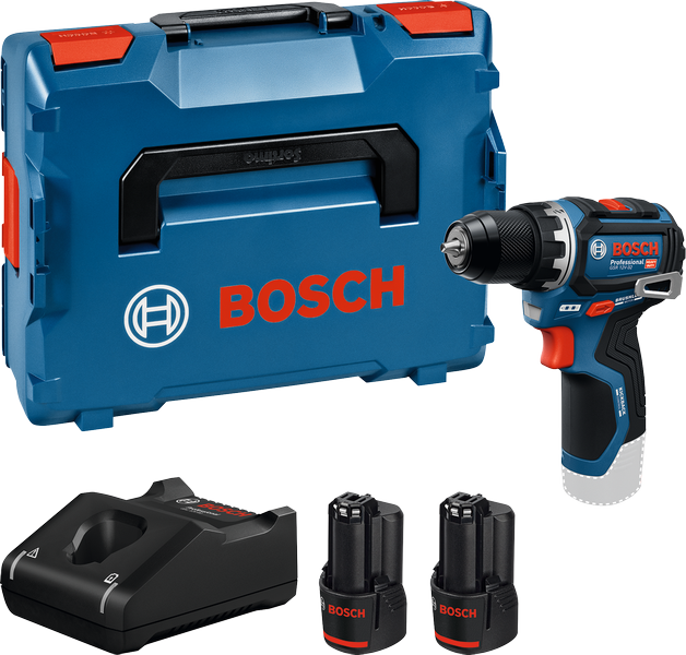 Bosch Blauw GSR12V-32 Accu schroefboormachine (2x GBA 12V 3,0 Ah, lader GAL12V-40) - 06019N7007