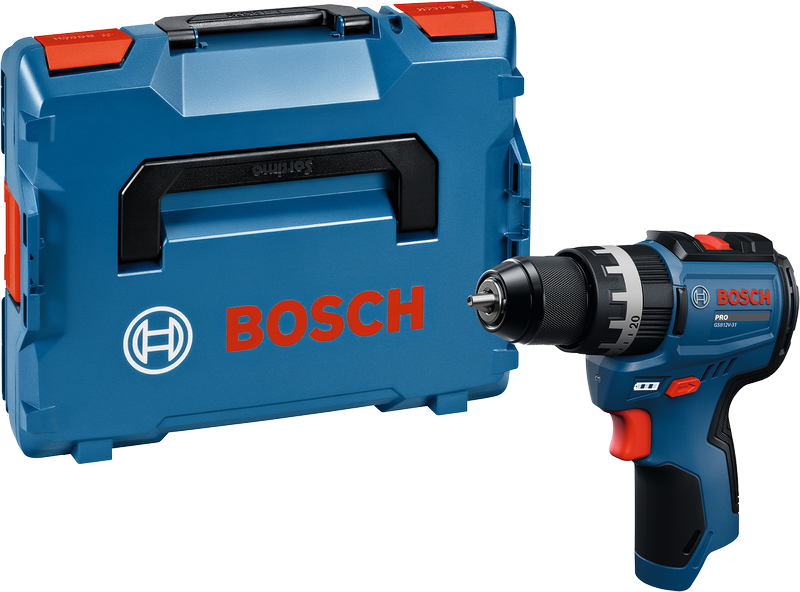Bosch Blauw GSB 12V-31 Accu klopboorschroefmachine 12V | Zonder accu en lader | In L-Boxx - 06019S6101