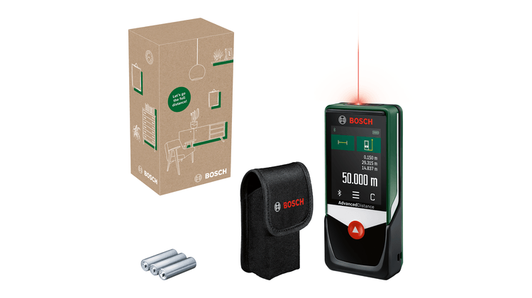Bosch Groen AdvancedDistance 50C Laserafstandsmeter | Inclusief Batterijen - 06036722Z0