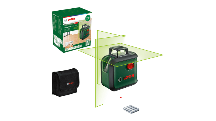 Bosch Groen AdvancedLevel 360°-lijnlaser | Inclusief Batterijen - 0603663BZ0