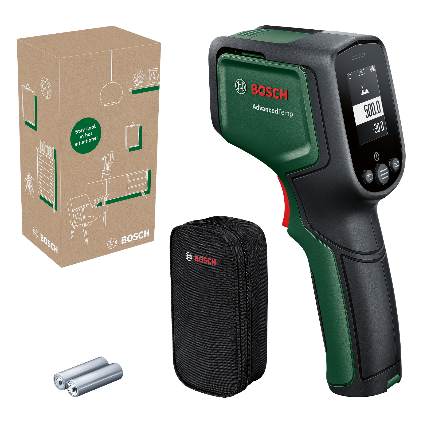 Bosch Groen AdvancedTemp Thermodetector | Inclusief Batterijen - 06036832Z0