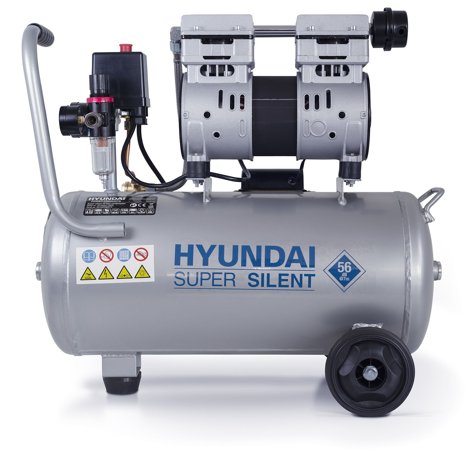 Hyundai Stille Compressor | 30L | 8 bar | 120 L/min - 55754 - 55754