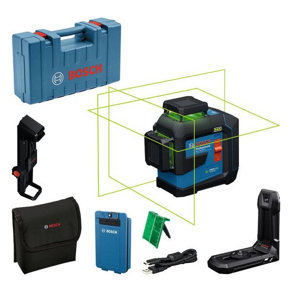 Bosch Blauw GLL 80-33 CG Lijnlaser | 1 x accu BA 3.7V 3.0Ah XL Li-Ion | In Koffer 0601065501
