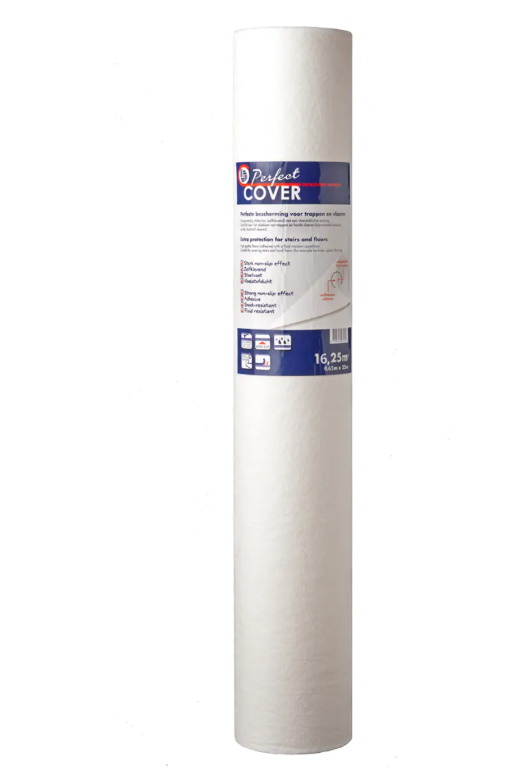 Perfect Cover standaard 0.65 x 25 meter | Afdekmateriaal zelfklevend stucloper | 160 gr/m² - 28525