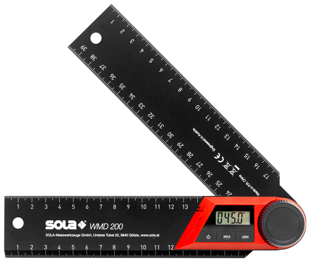 SOLA Elektronische hoekmeter 200mm - 56052301