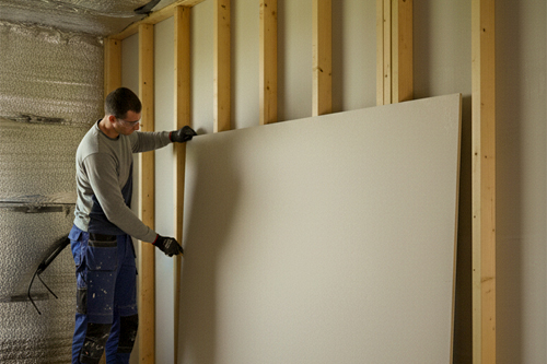 Stap 4: De gipsplaten op maat maken