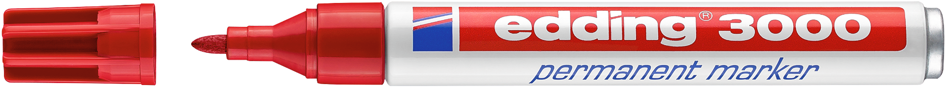 Edding Permanentmarker | rood | streepbreedte 1,5-3 mm ronde punt | 10 stuks - 4-3000002