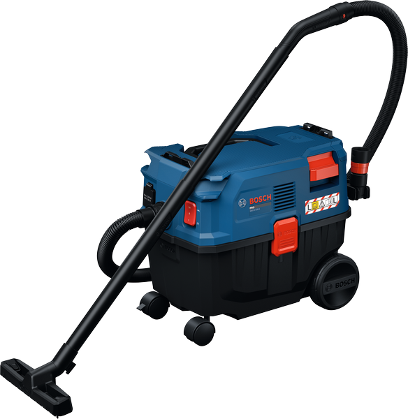 Bosch Blauw GAS12-25LS BE Stofzuiger (Slang 3,1, 2x buis, vloermondstuk, spleetmondstuk, machineadapter, fleecezak) - 06019S31W0