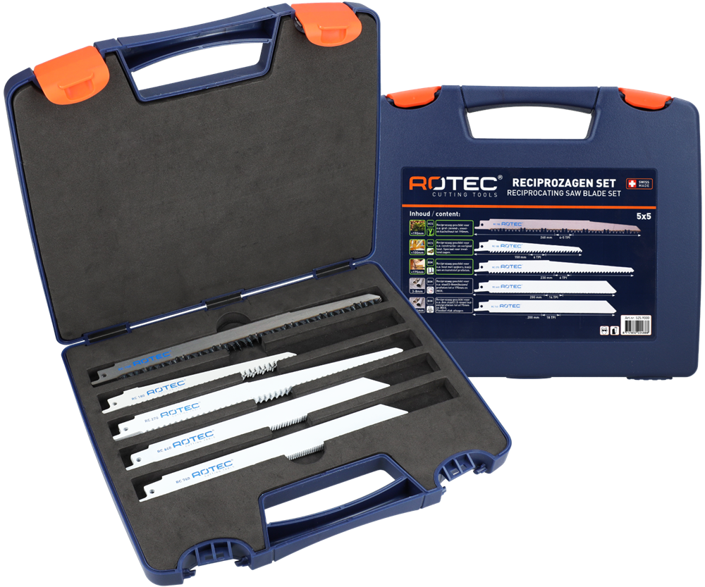 Rotec Reciprozaagbladenset | 525 | 25-Delig | Hout En Metaal - 525.9000
