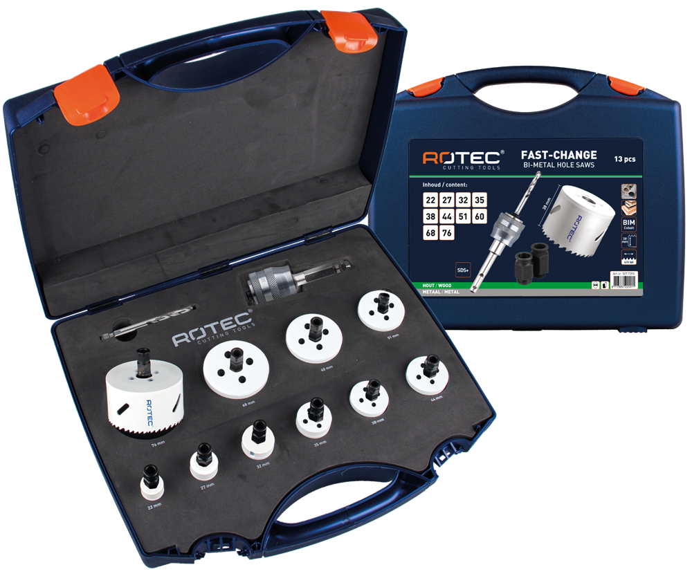 Rotec Gatzagenset Fc '527 - Elektricien' | Sds-Plus | 13-Dlg. - Ø22-76 - 527.7205 afbeelding