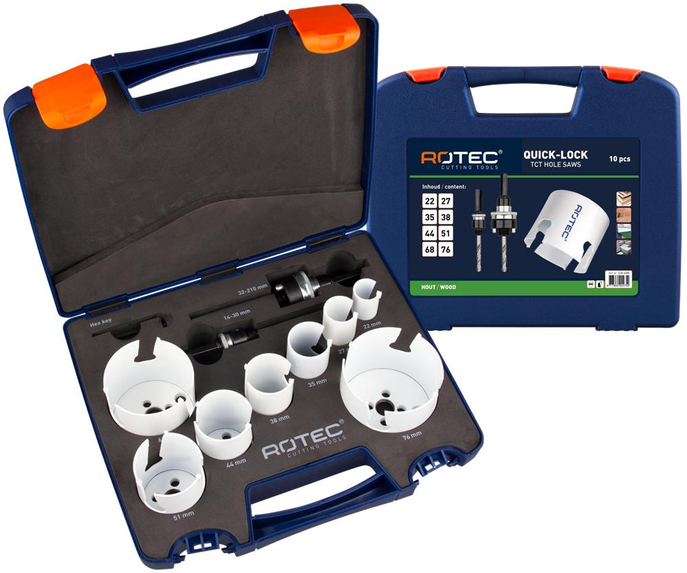 Rotec Gatzagenset QL '528 - Elektricien' | 6-knt 9 | 10-dlg. | Ø22-76 - 528.4005