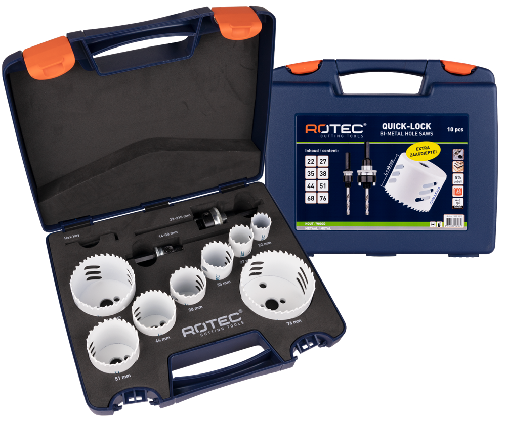 Rotec Gatzagenset '533 - Elektricien' | 10-Dlg. - Ø22-76 - 533.9510