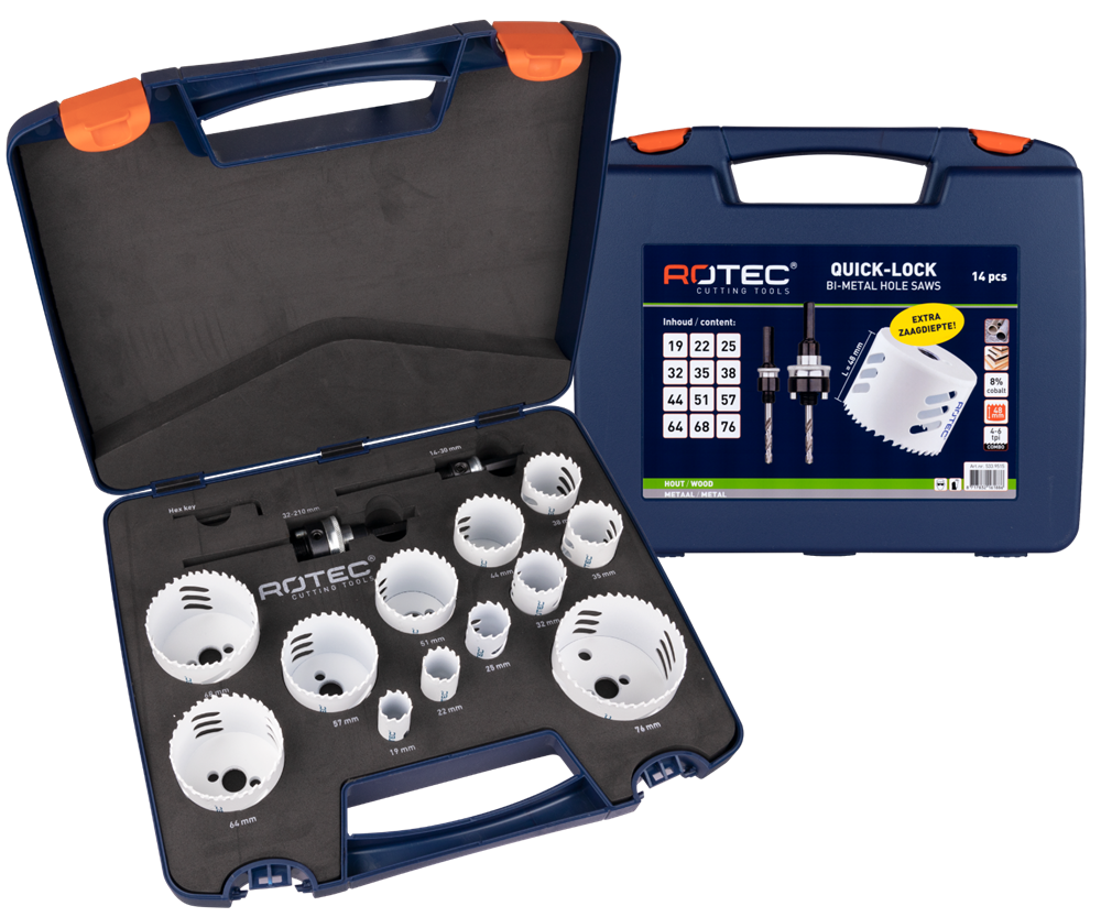 Rotec Gatzagenset '533 - Allround' | 14-Dlg. - Ø19-76 - 533.9515 afbeelding