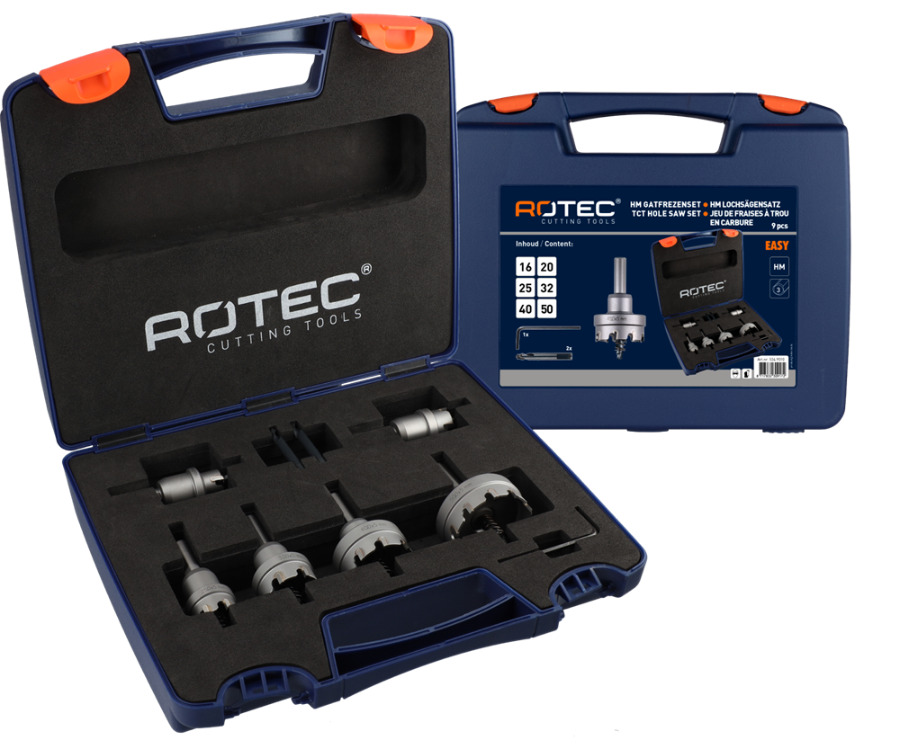 Rotec Gatfrezenset '534 Easy | Tmax=12mm' | 9-Delig | Ø16-50 - 534.9010