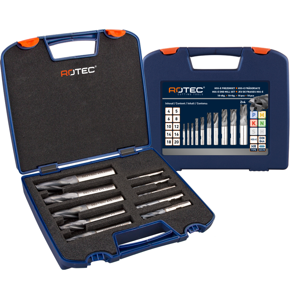 Rotec HSS-E ruwfrezenset '615C' | DIN 844 | 10-dlg | ø4-20 - 615.9420C afbeelding 1