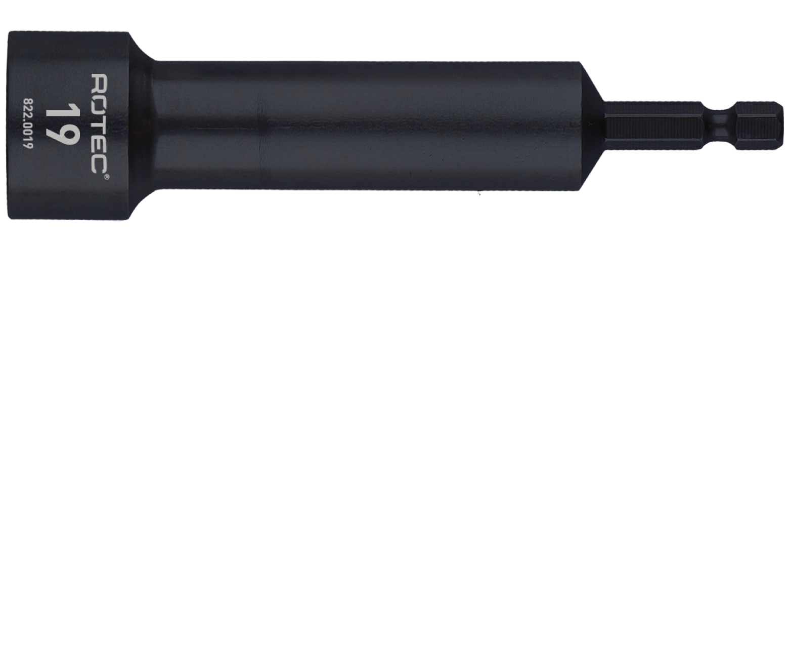 Rotec Dopsleutel Extra Diep | E6,3 Bitopname | SW | 19x110/75 mm - 822.0019