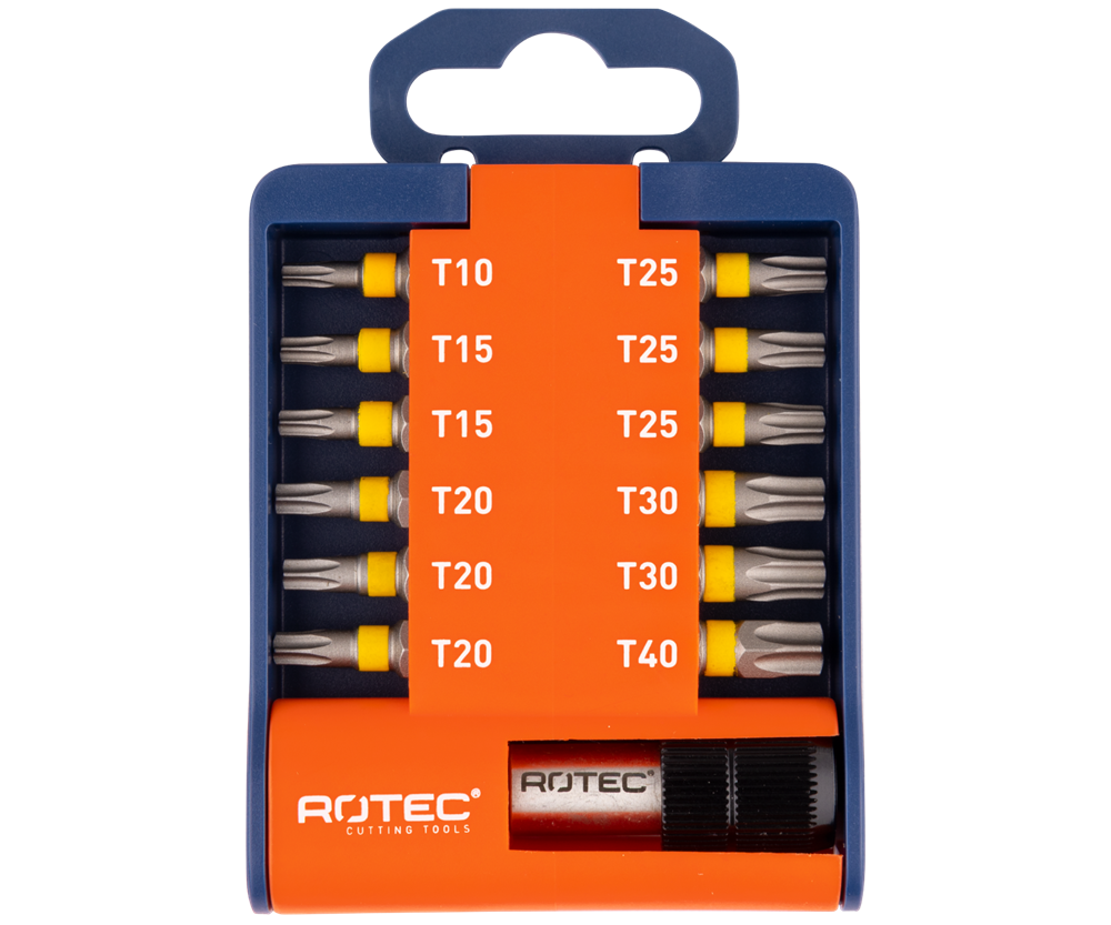 Rotec Bit- & bithouder-set | OPTI-LINE | Bits TX | 13-delig - 827.9052