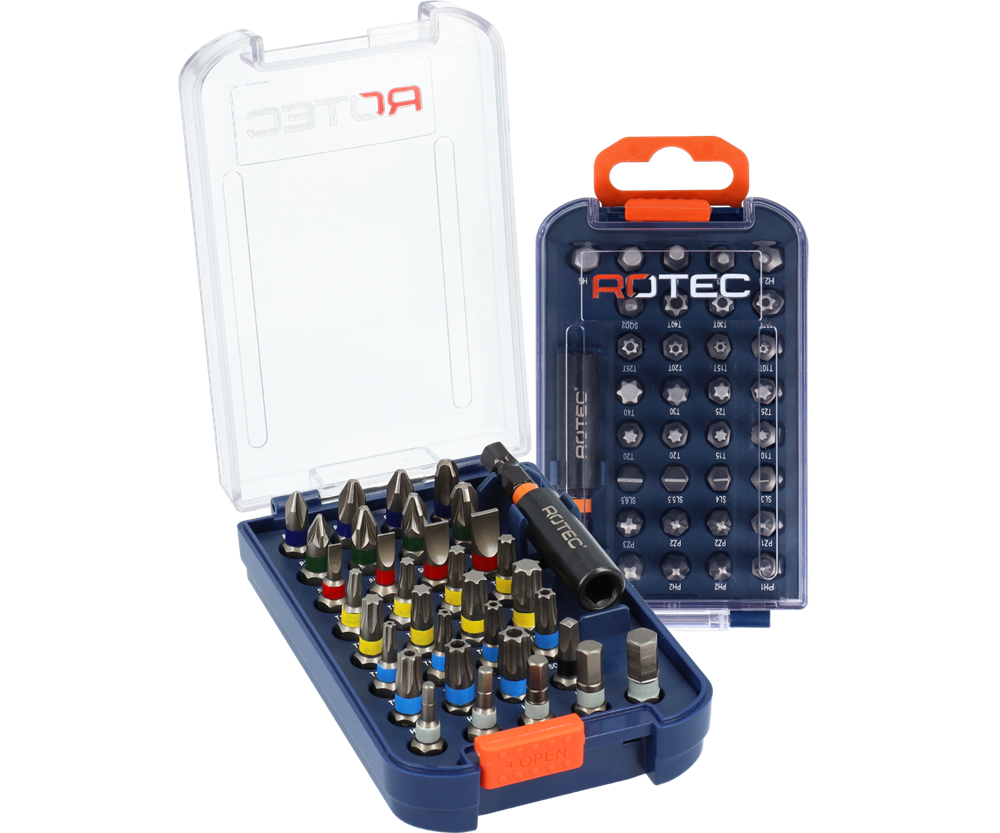 Rotec Bitset | 34-delig | Opti-Line | PH-PZ-T-SL-H-TT-SQD + Bithouder - 827.9205