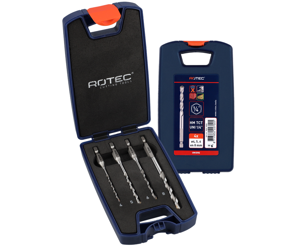 Rotec UNIDre multifunctionele borenset | 226 | 4-dlg | ø4-8 - 900.1008