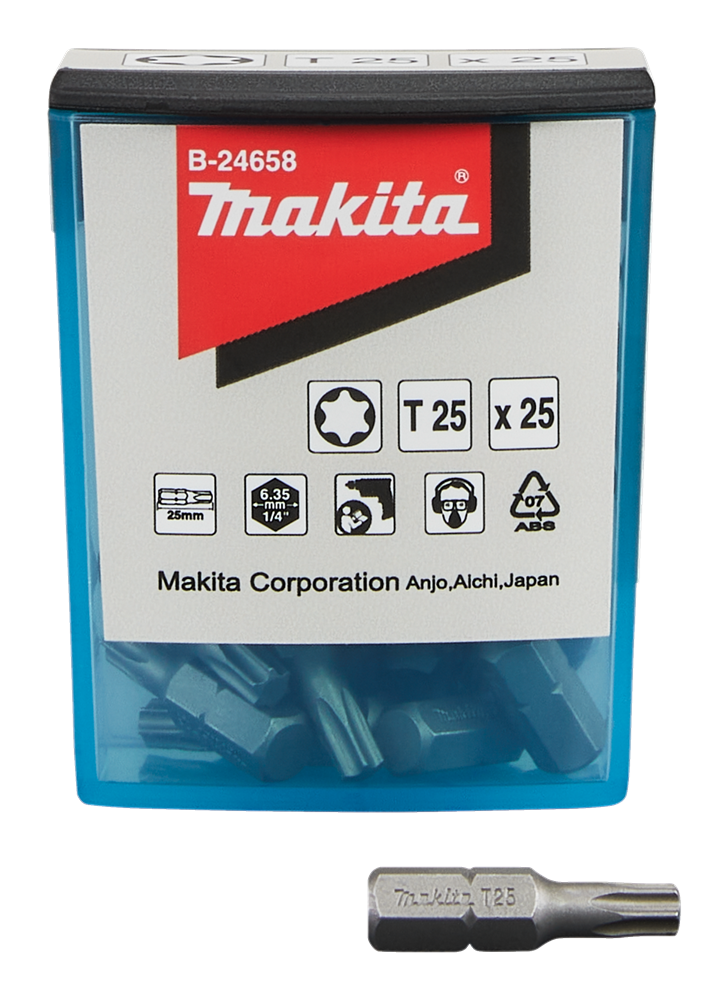 Makita Accessoires Schroefbit T25x25mm - B-24658 B-24658