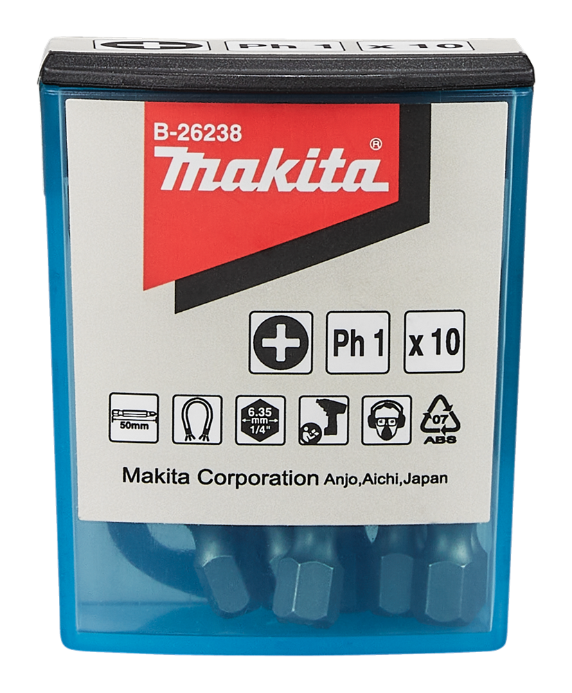 Makita Accessoires Schroefbit PH1x50mm - B-26238 B-26238