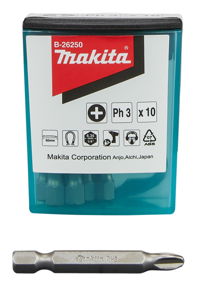 Makita Accessoires Schroefbit PH3x50mm - B-26250 B-26250