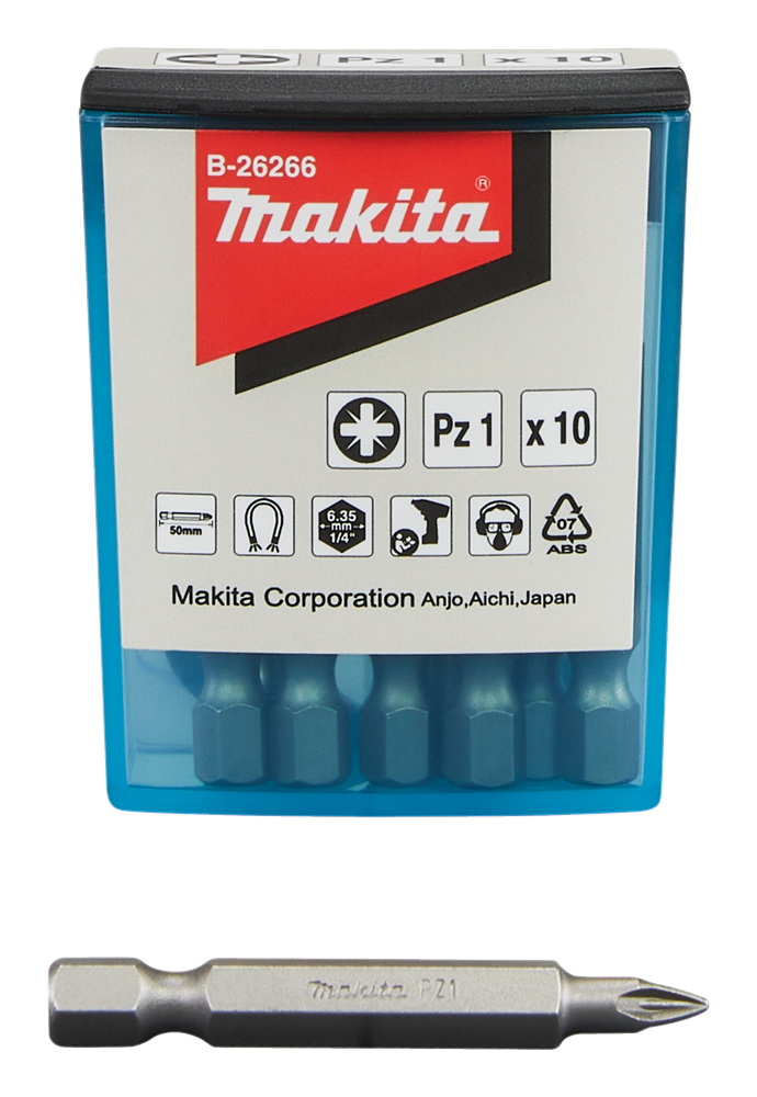 Makita Accessoires Schroefbit PZ1x50mm - B-26266 B-26266