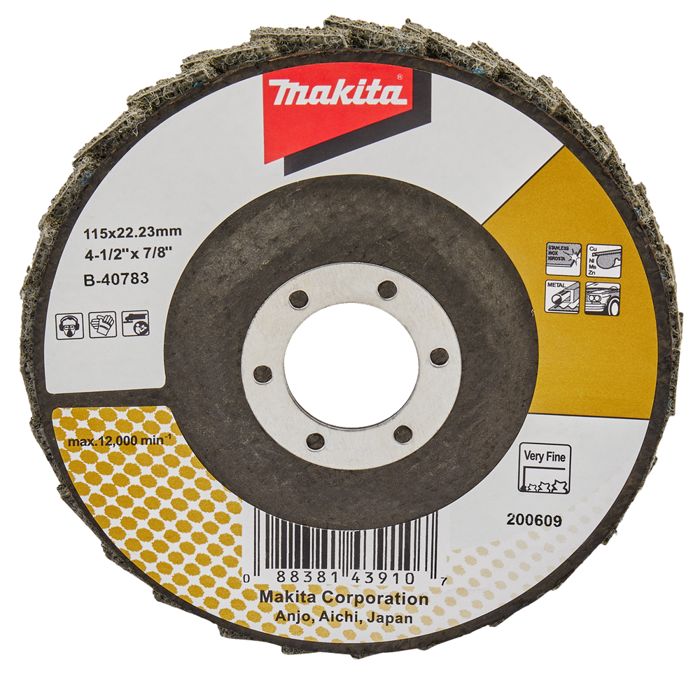 Makita Accessoires Lamellen conditioneringschijf 115mm extra fijn - B-40783 B-40783
