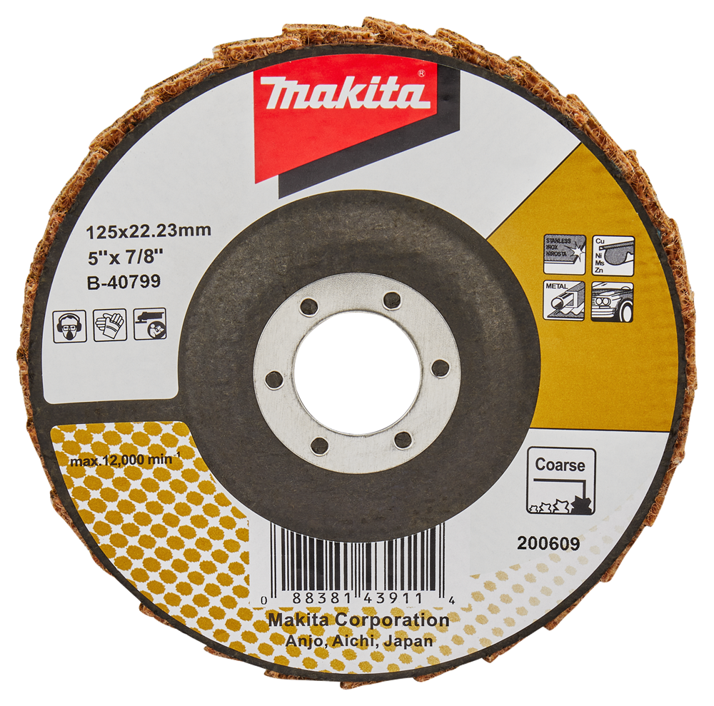 Makita Accessoires Lamellen conditioneringschijf 125mm grof - B-40799 - B-40799