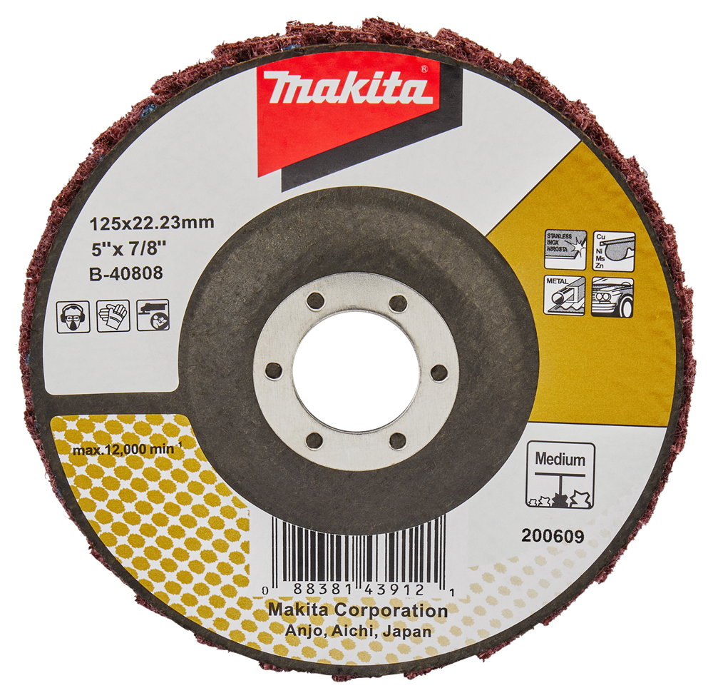 Makita Accessoires Lamellen conditioneringschijf 125mm medium - B-40808 - B-40808