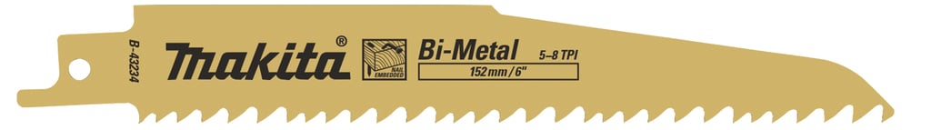Makita Accessoires Reciprozaagblad 131,5 H&M S610VF - B-43234