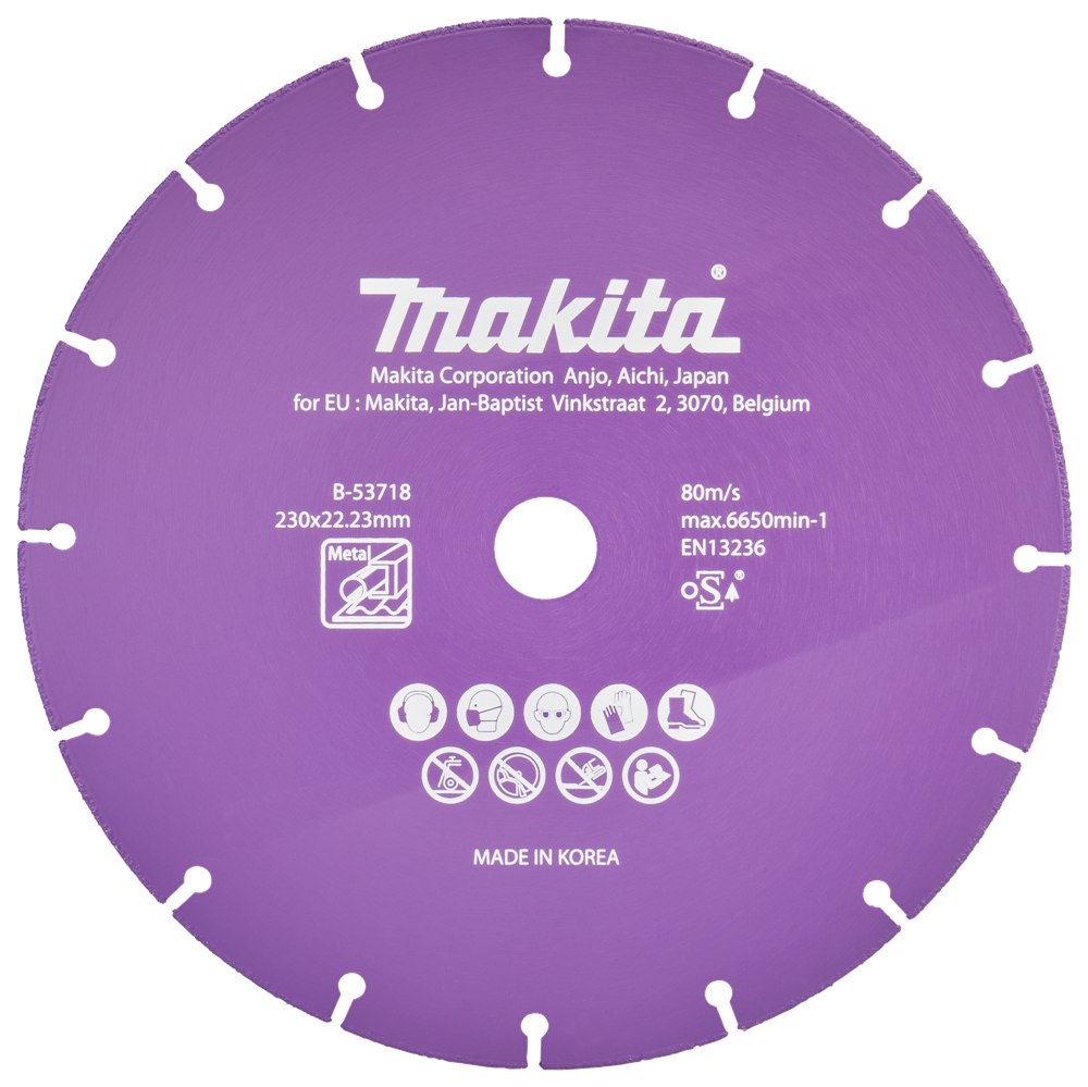 Makita Accessoires Doorslijpschijf 230x22,23x1,3mm - B-53718 B-53718