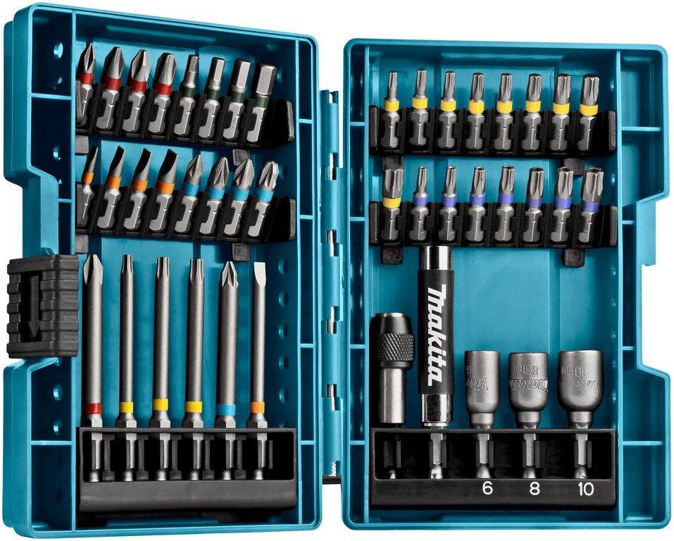 Makita Accessoires 43-delige schroefbitset in hoog kwalitatieve koffer - B-55697