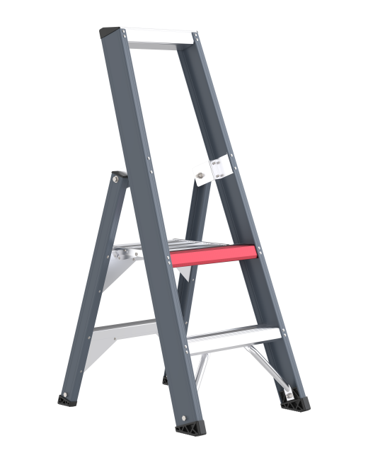 Altrex Trap Falco Enkel Oploopbaar 2-Treeds (FEO2) | Zelfontgrendelend Scharnier | 0,47 m Stahoogte - 191322