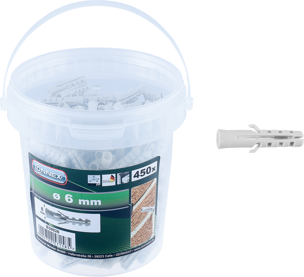 CON:P Plug 6Mm Pp Emmer 450St - B30026