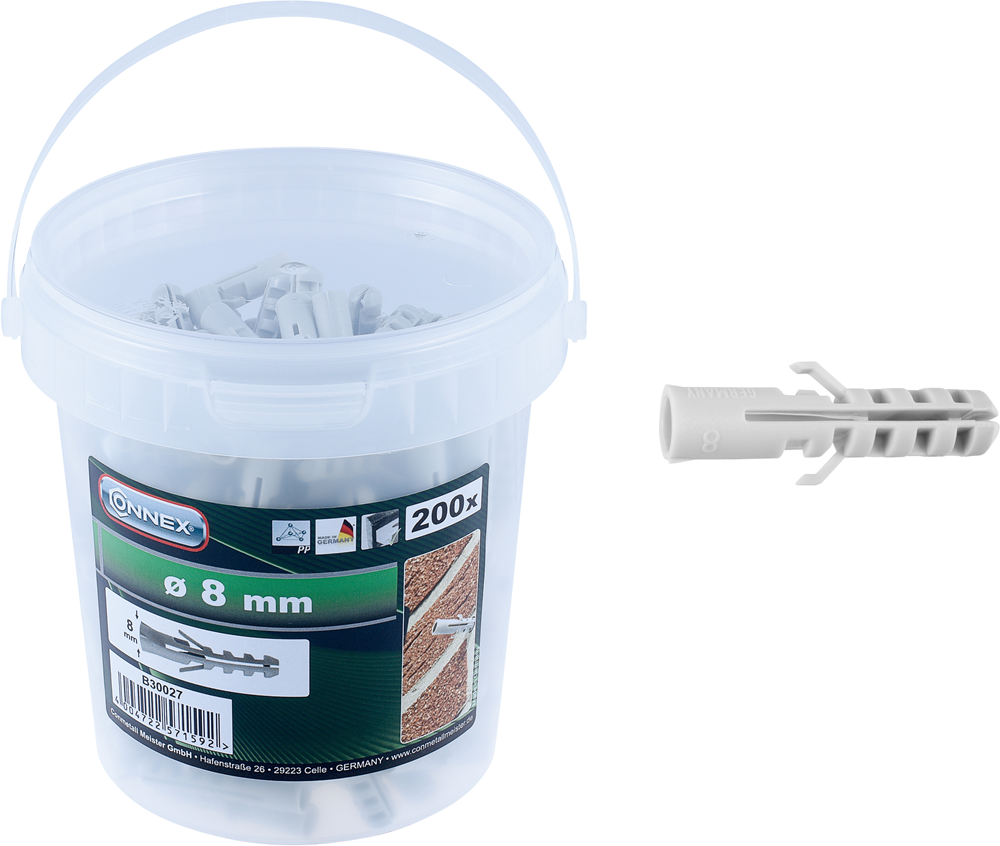 CON:P Plug 8Mm Pp Emmer 200St - B30027
