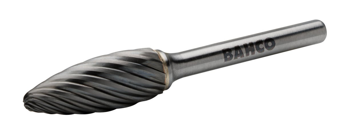 Bahco Stiftfrees | hardmetaal | met vlamvormige kop | voor roestvaststaal | 10 mm x 20 mm x 6 mm - H1020I06