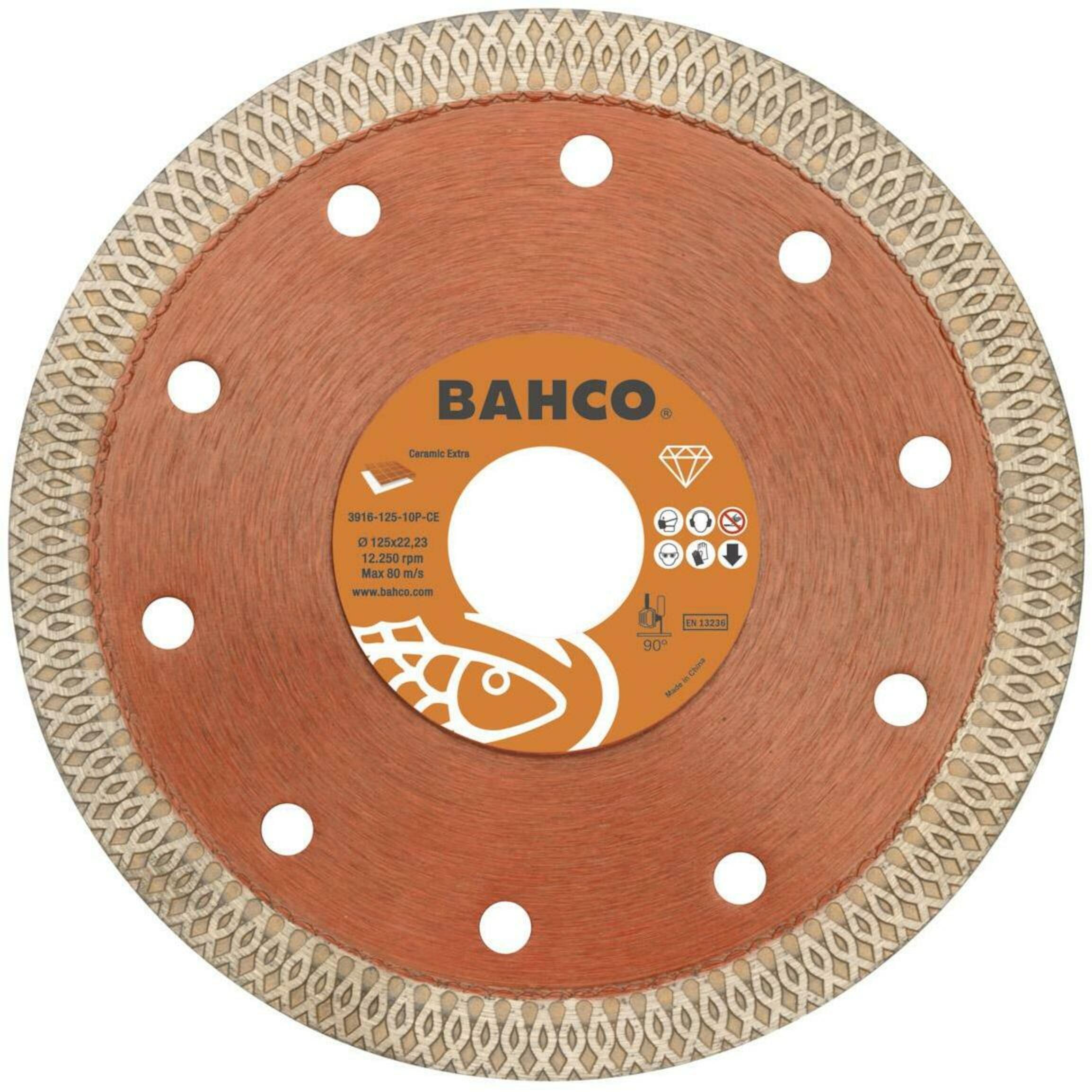 Bahco Slijpschijf | diamant | voor keramiek en tegels | 125 x 2.0 x 22.23 mm - 3917-125-7S-C