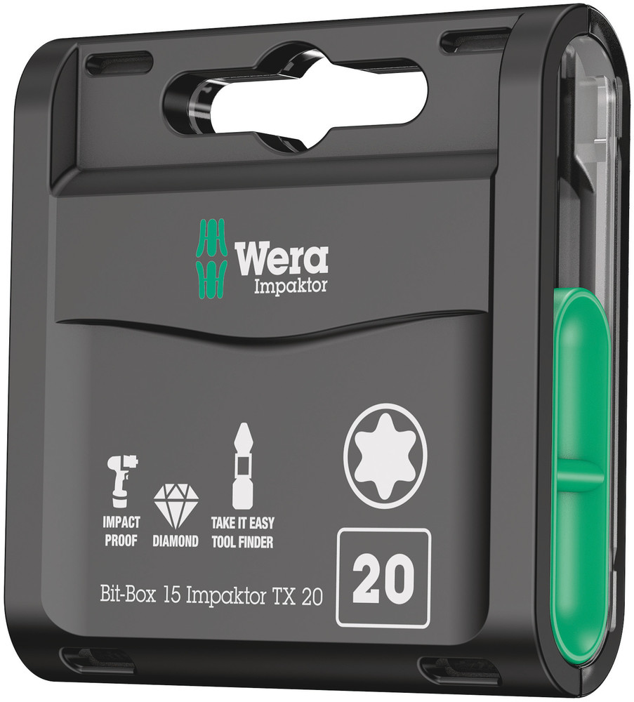 Wera Bit-Box 15 Impaktor TX 20, 15 -delig - 1 stuk(s) - 05057772001