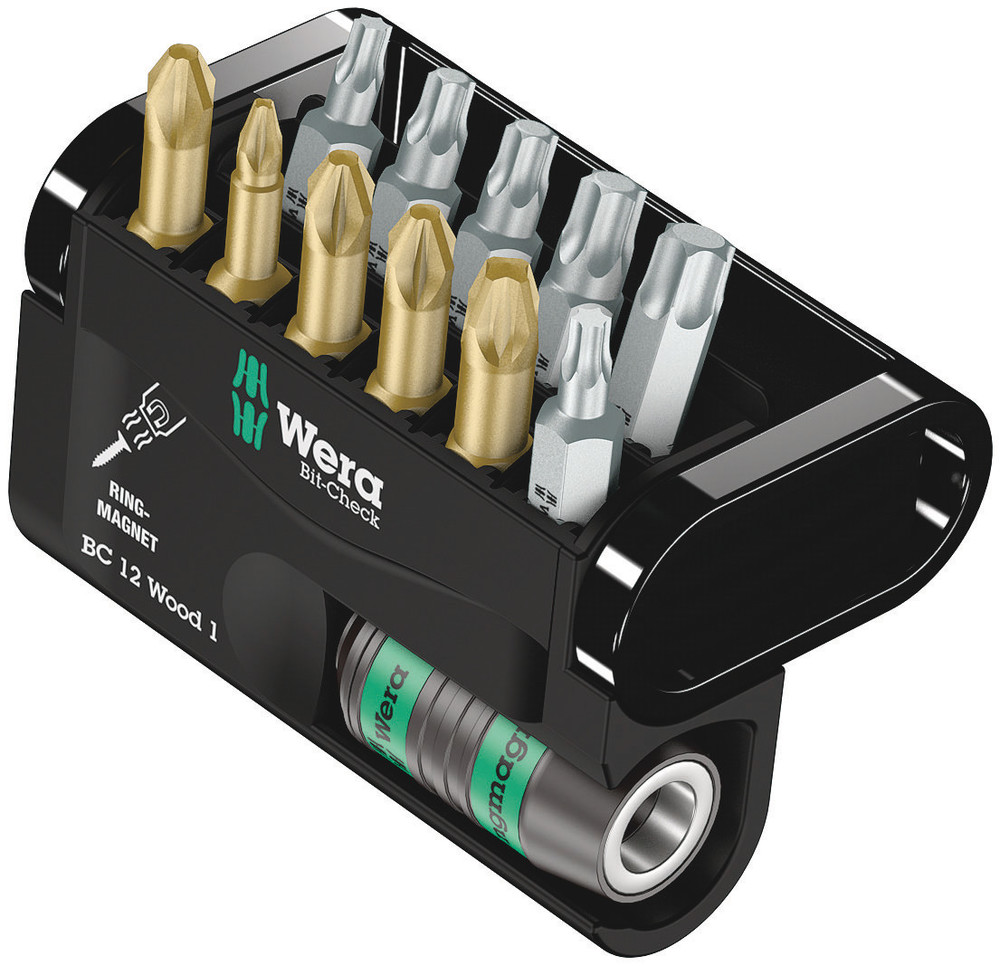 Wera Bit-Check 12 Wood 1, 12 -delig - 1 stuk(s) - 05057423001 afbeelding