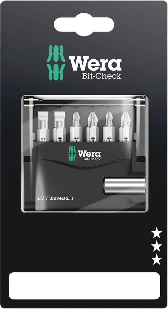 Wera Bit-Check 7 Universal 1 SB, 7 -delig - 1 stuk(s) - 05073406001